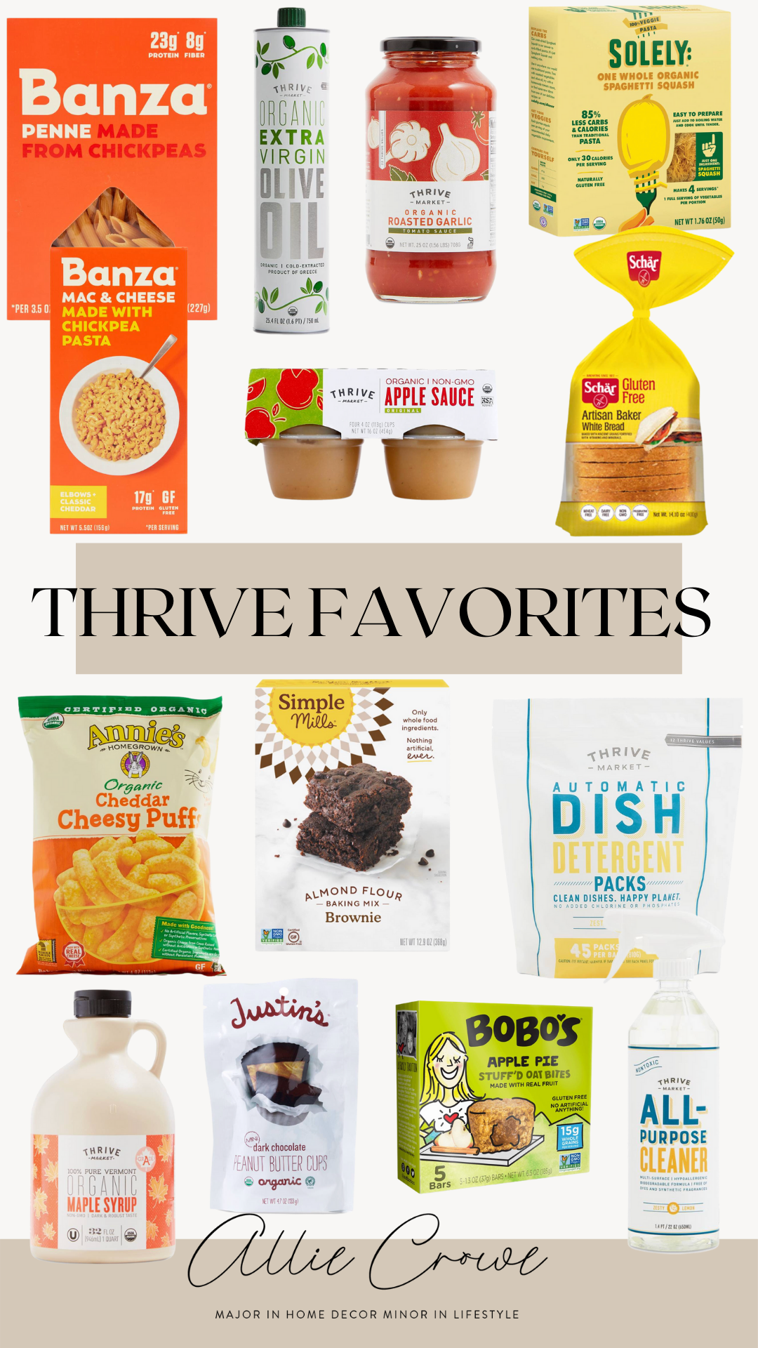 Thrive Market Staples for Your Pantry and Home - Allie Crowe