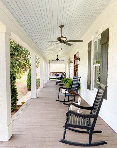 Southern Front Porch Makeover - Allie Crowe