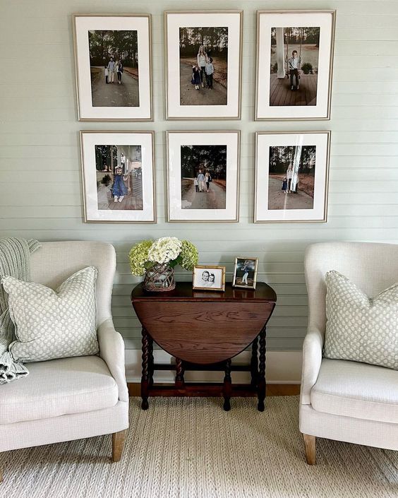 Modern antique store living room